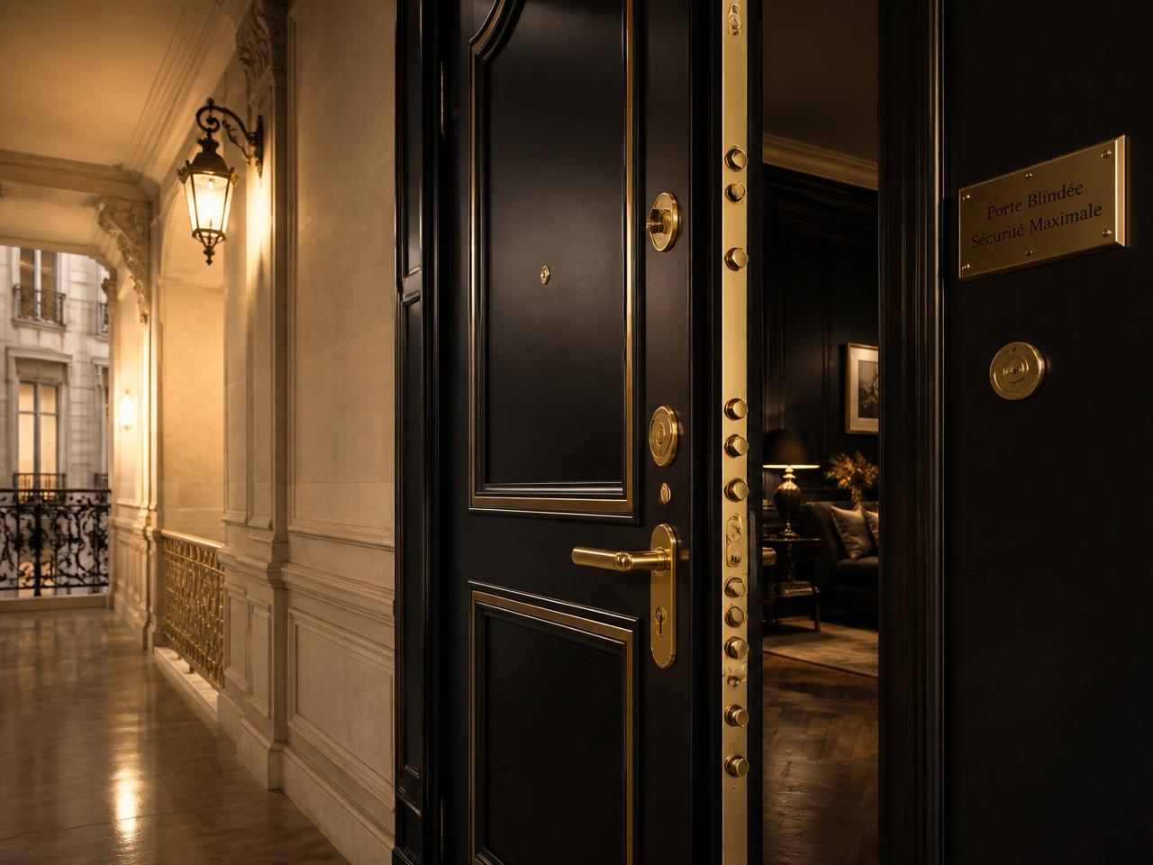 Porte blindée parisienne équipée d'une serrure de haute sécurité